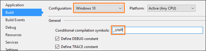 Conditional Compilation constant