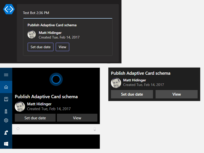 Adaptive Card rendering image