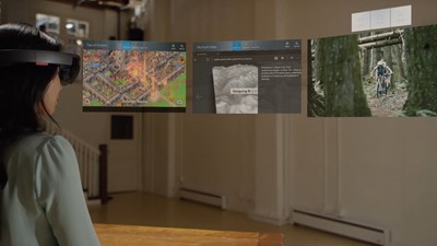 HoloLens může spustit tři aplikace najednou