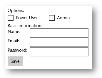 Form layout example