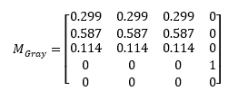 conversion matrix