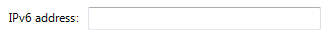 screen shot of a text box with label: ipv6 address 