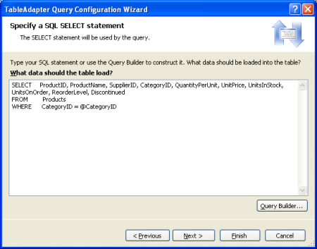 Enter a Query to Only Return Products in a Specified Category