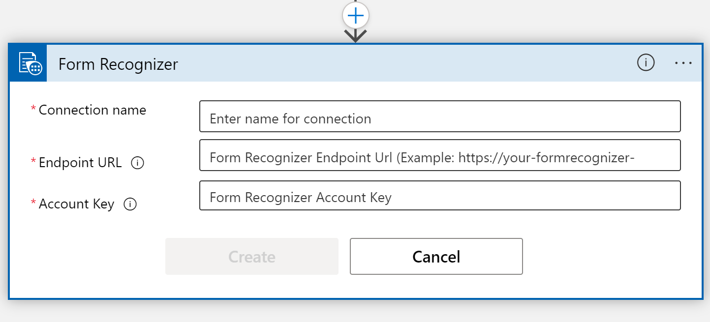 Screenshot of the logic app connector dialog window