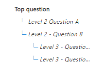 Conceptual model of 3 levels of multi-turn question