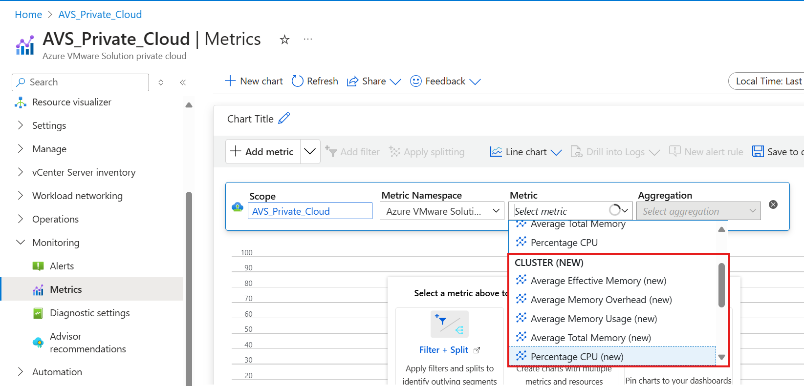 Screenshot showing where to get the new metrics.