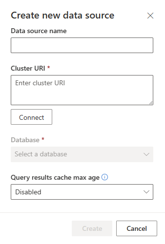 Data source pane.