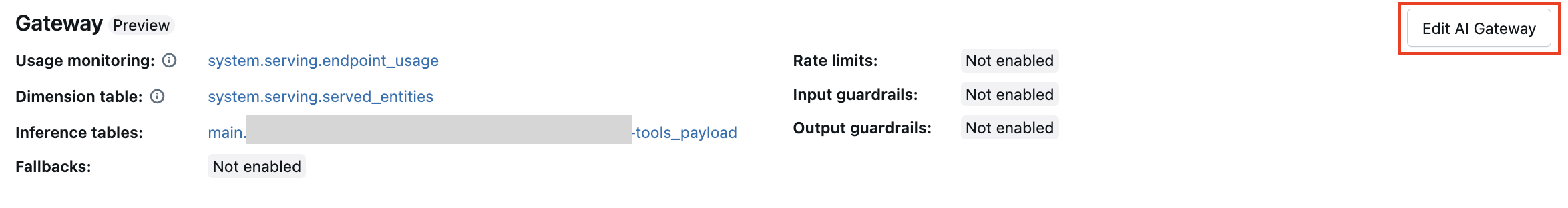 Update AI Gateway features