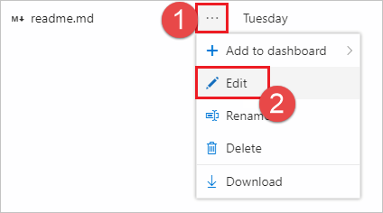 Select Edit from the context menu