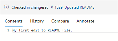 Screenshot of README file