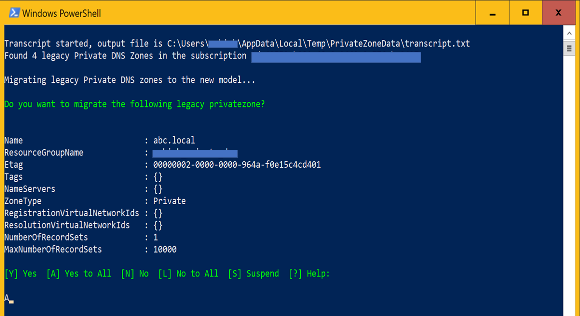 Select DNS zones