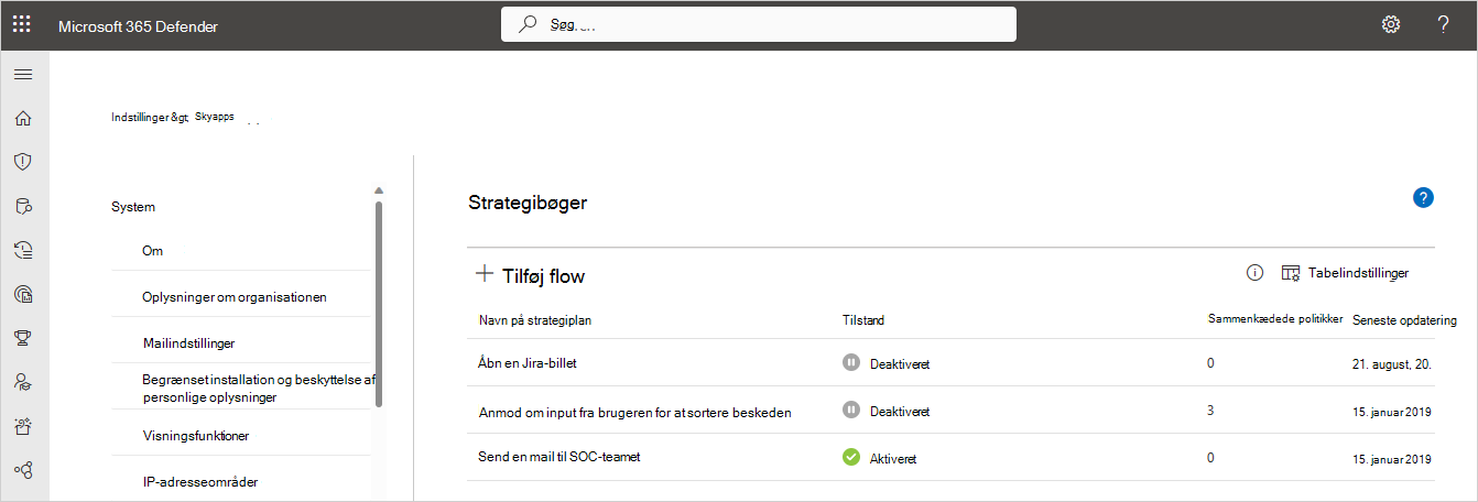 se playbooks i Defender for Cloud Apps.