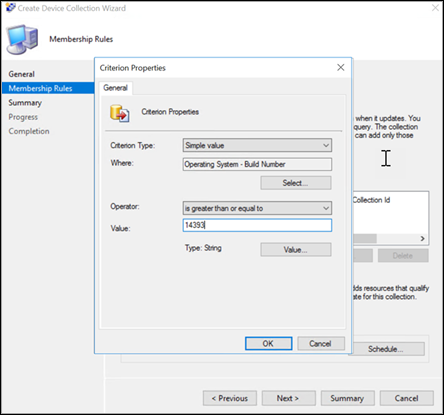 Skærmbillede af guiden Microsoft Configuration Manager 7.