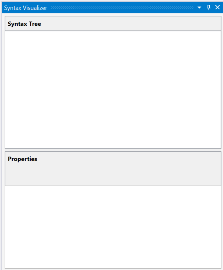 The Syntax Visualizer tool window