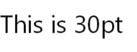 largest-font-size (30pt).