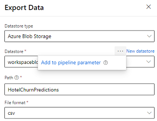 Eksport af Data Module Configuration.