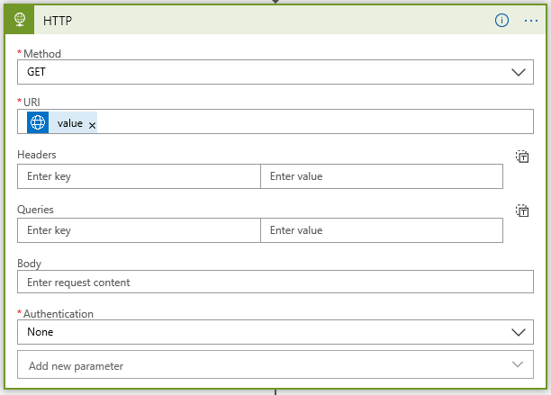 HTTP GET-handling.