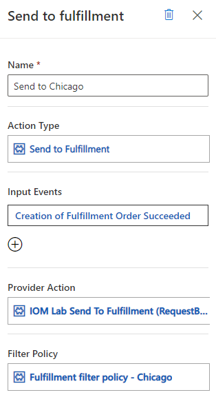 Send to fulfillment properties (Chicago)