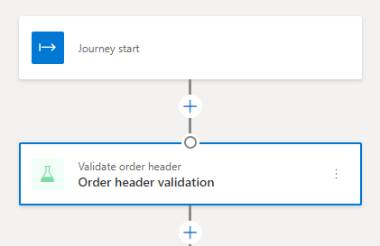 Validate order header tile