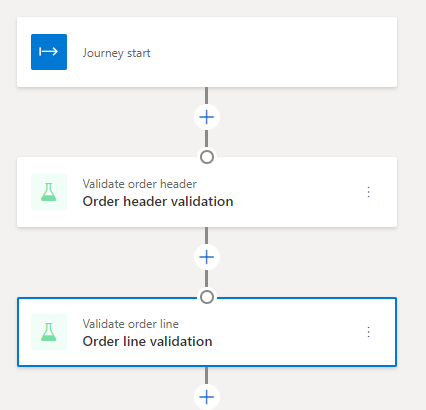 Validate order line tile