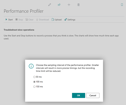 Ny indstilling i in-client performance profiler for sampling interval