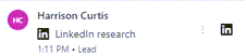 Forskningsaktivitetstrin i en arbejdsliste.