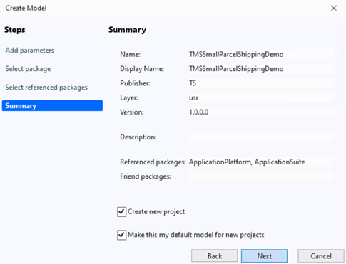 Opret en model i Visual Studio