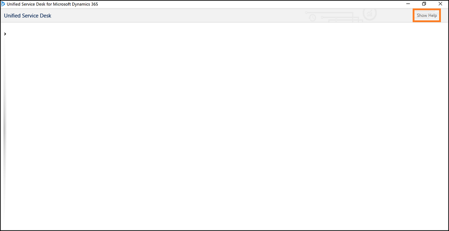 Show Help button in Unified Service Desk.