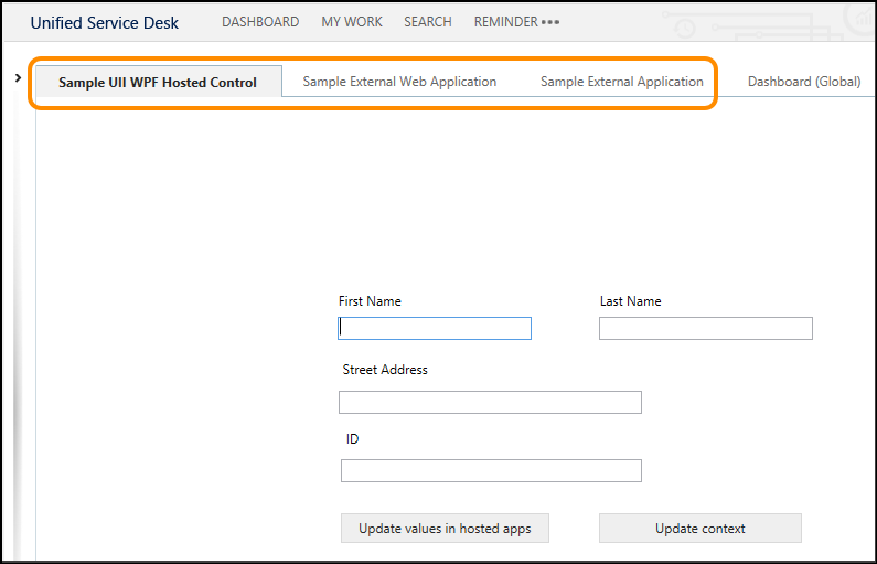 Sample UII WPF hosted control avaiilable.