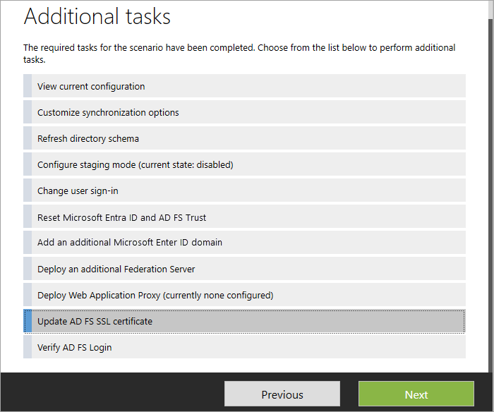 Update TLS task