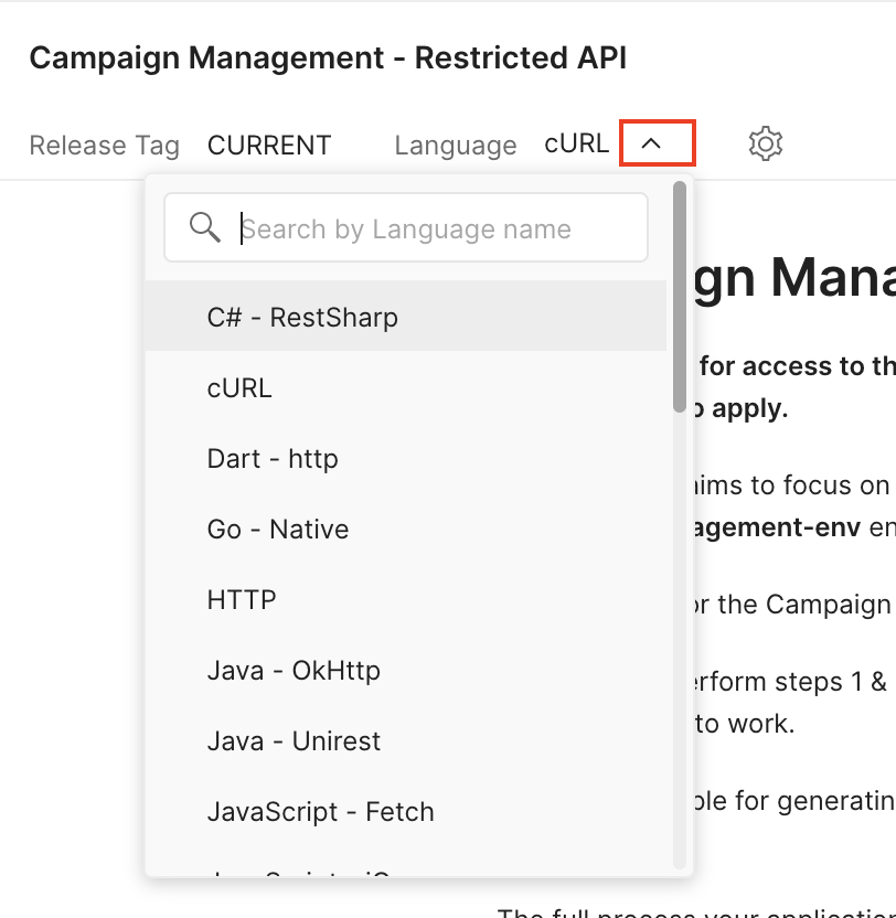 Postman Code Snippets