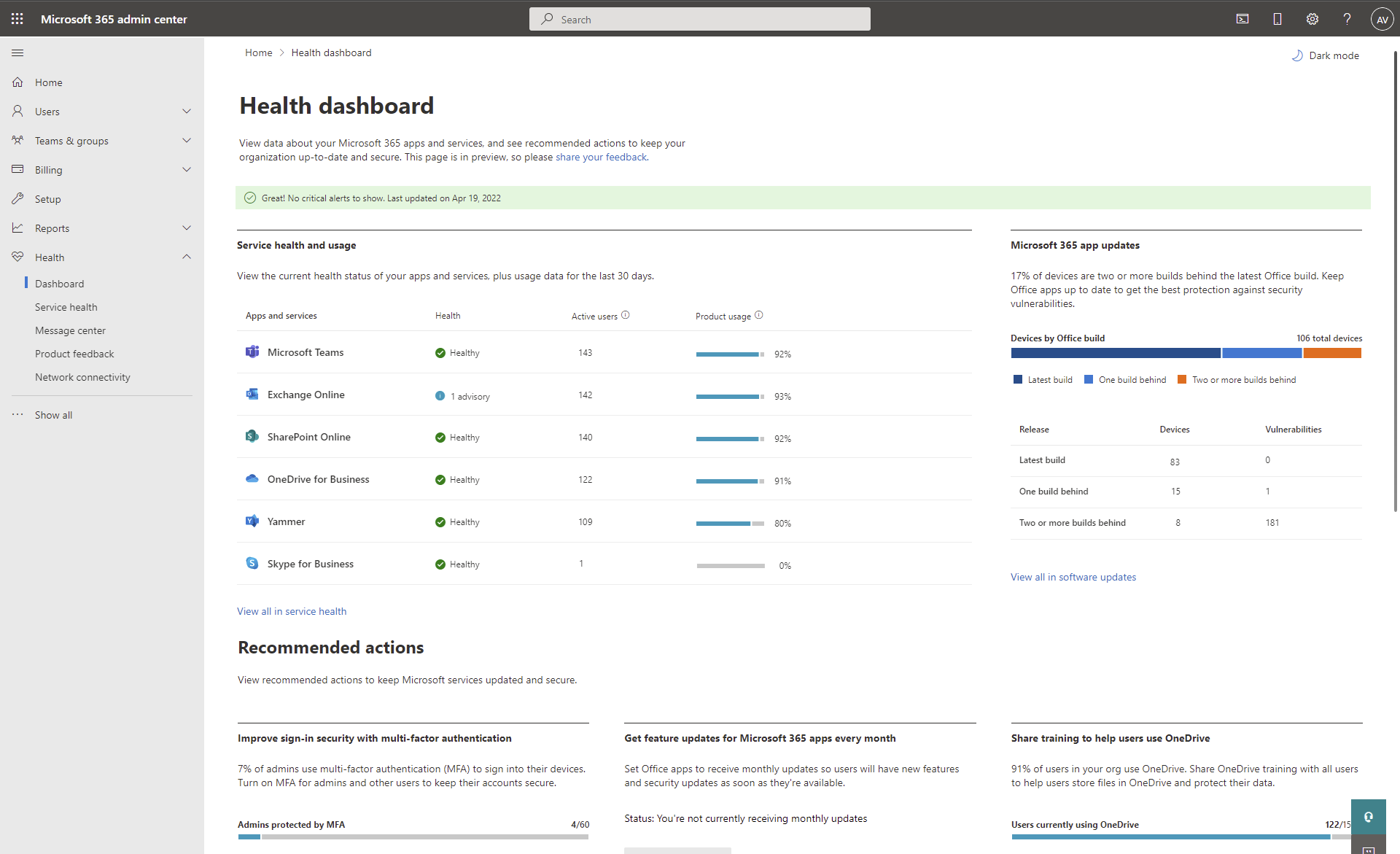 Tilstandsdashboard