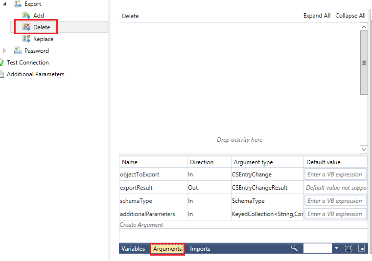 Export delete workflows