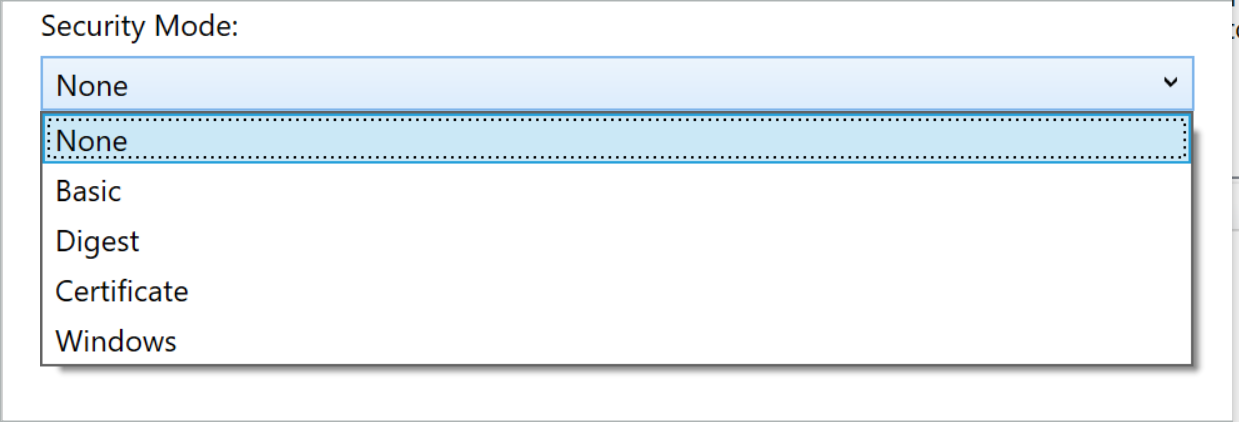 Security modes