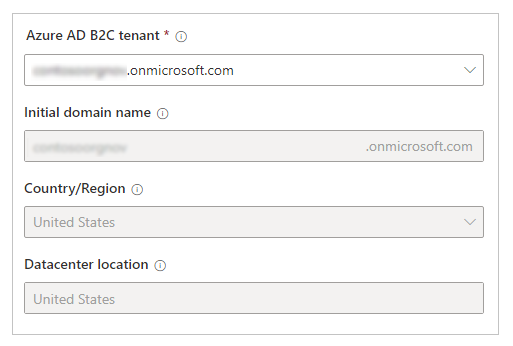 Vælg en eksisterende Azure AD B2C-lejer.