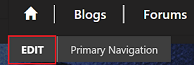 Rediger primær navigation.