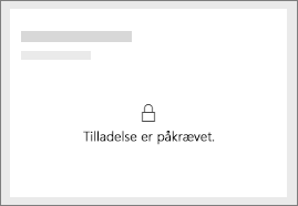 Screenshot that shows the Power BI locked tile.