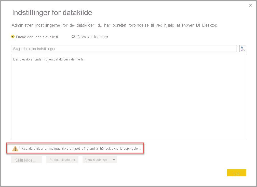 Indikator for dynamisk datakilde