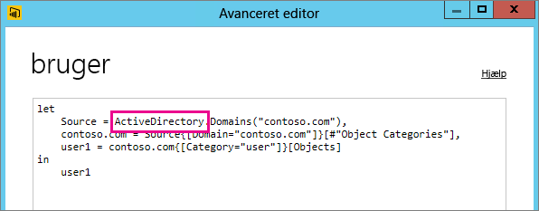 Screenshot shows the Advanced Editor with the source provider highlighted.