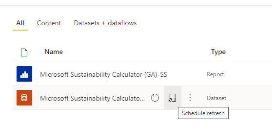 Skærmbillede af planlagt opdatering.