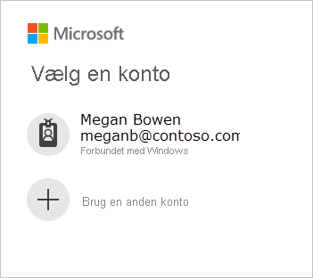 Microsoft sign-in screen