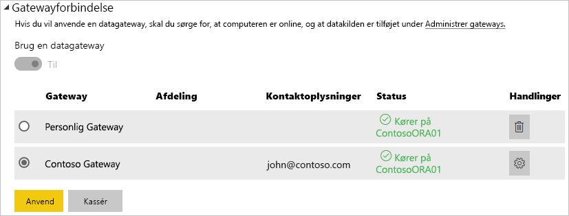 Displaying the users