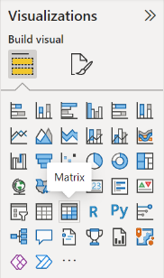 Skærmbillede af Skift det grupperede søjlediagram til en matrix.