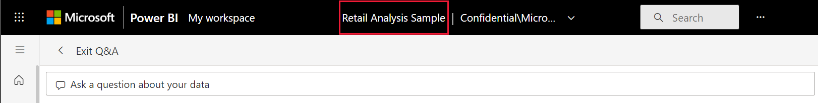 skærmbillede af det felt, der er fastgjort til dashboardet.