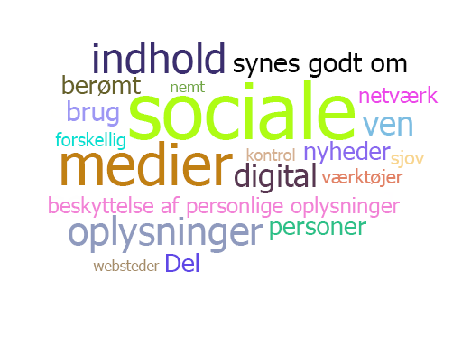 Skærmbillede, der viser Word Cloud.