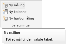 Skærmbillede af ny måling fra båndet.