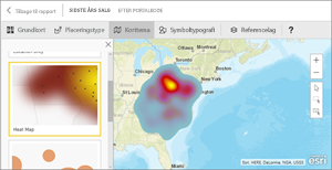 Skærmbillede af et ArcGIS-kort.