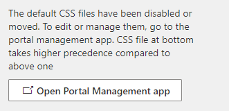 Opdater CSS-filer ved hjælp af appen Portaladministration.