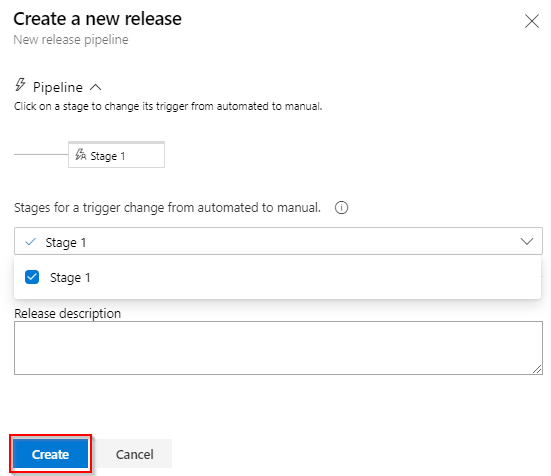 Create a release pipeline