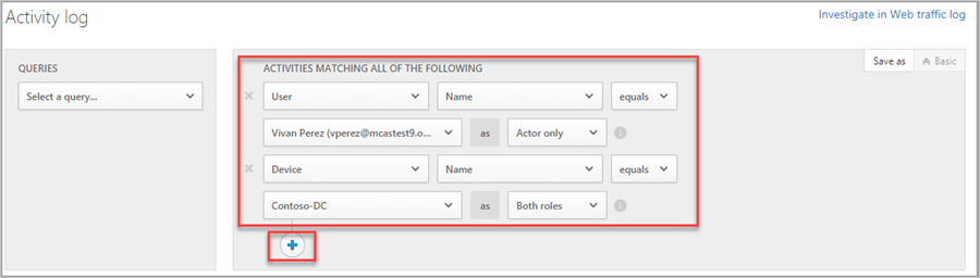 Activity log.